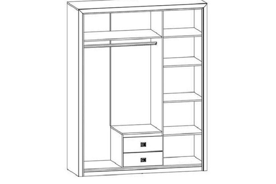 ГАРДЕРОБ KOEN STROX SZF3D2S